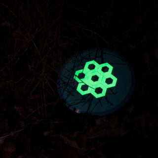 MVP Hive Firefly Glow Vinyl Sticker Sheet for Night Disc Golf 46 stickers - Choose Color