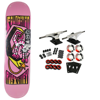 Foundation Skateboard Complete Ruby Lilley Cat and Moon 8.0" x 31.5"