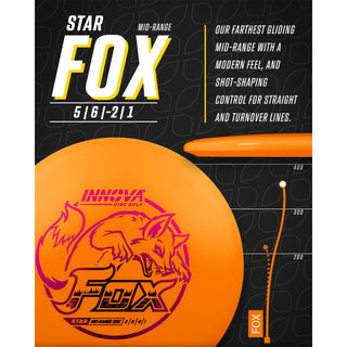 Innova Disc Golf Star Fox First Run Midrange 5/6/-2/1 Red/Matrix 180 grams