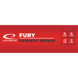 Latitude 64 Disc Golf Gold Fury Fairway Driver 9/6/-2/2 White/Purple 173 grams