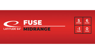 Latitude 64 Disc Golf Zero Gravity Fuse Midrange 5/6-1/0 Whiteout 125 grams