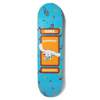 Girl Skateboard Deck Bennett Sanrio Friends Cinnamoroll 8.25" x 31.75"