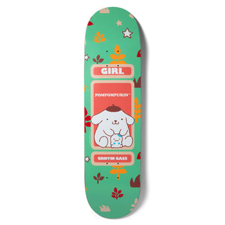 Girl Skateboard Deck Gass Sanrio Friends Pompompurin 8.5" x 32"
