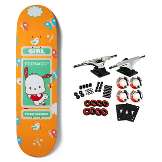 Girl Skateboard Complete Pacheco Sanrio Friends Pochacco 8.0" x 31.875"