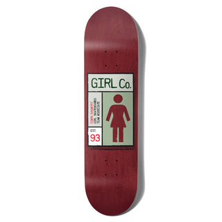 Girl Skateboard Deck Bannerot Grid Box 8.25" x 31.75"