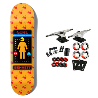 Girl x Pac-Man Skateboard Complete Bennett Orange 8.25" x 31.75"