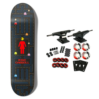 Girl x Pac-Man Skateboard Complete Carroll Black 8.0" x 31.875"