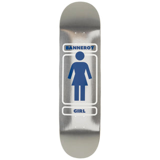 Girl Skateboard Deck Bannerot Metalls Silver 8.5" x 31.75"