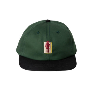 Girl Skateboards Hat Natural OG 5 Panel Forest Green