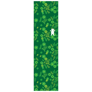 Grizzly Grip Skateboard Griptape Smell The Flowers Green 9" x 33" Sheet