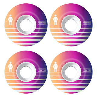 Girl Skateboard Wheels Future OG 55mm 99A Classic Shape White