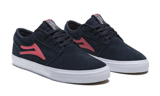 Lakai Shoes Griffin Navy/Coral Suede Mens
