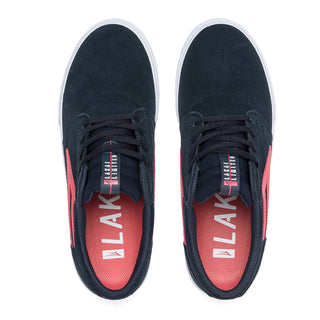 Lakai Shoes Griffin Navy/Coral Suede Mens