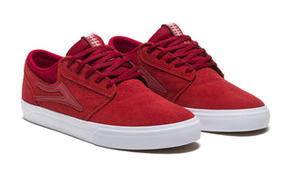 Lakai Skateboard Shoes Griffin Red/Reflective Suede