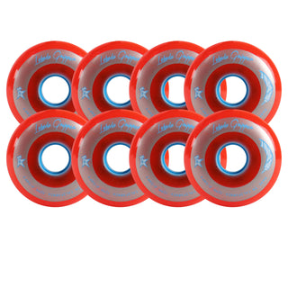 Labeda Roller Hockey Wheels - Gripper Standard 72mm 74A Red (8-Pack)