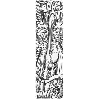 Bones Wheels Skateboard Griptape Forest Face White 9" x 33"