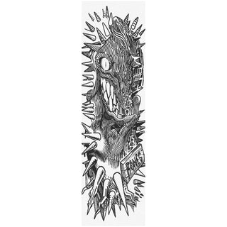 Bones Wheels Skateboard Griptape Gritteeth White 9" x 33"