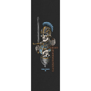 Powell Peralta Skateboard Griptape Dan Corrigan Chess Skulls 10.5" x 33" Black Sheet