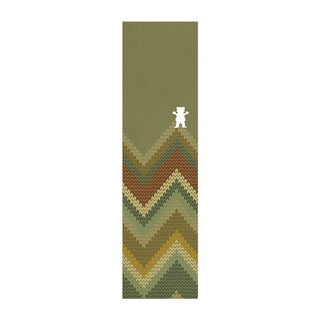 Grizzly Grip Skateboard Griptape Throwing Knits Sage 9" x 33" Sheet
