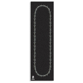 Opera Skateboard Griptape Barbwire Graphic Black 10" x 33" Sheet