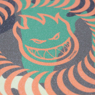 Spitfire Wheels Skateboard Griptape Classic Swirl Camo/Orange 9" x 33" Grip Tape Sheet