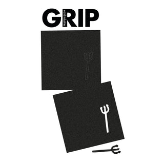 World Industries Skateboards Griptape Pitchfork Die Cut Squares Black 10" x 10"