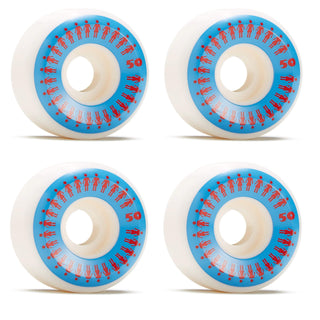 Girl Skateboard Wheels 50mm 99A Repeater Conical White/Blue