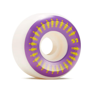 Girl Skateboard Wheels 52mm 99A Repeater Conical White/Purple