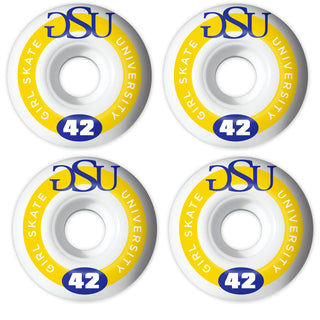 Girl Skateboard Wheels 42mm GSU 99A White