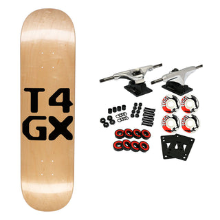 GX1000 Skateboard Complete T4 Natural 8.0" x 31.625"