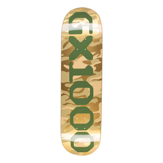 GX1000 Skateboard Deck OG Logo Camo/Green 8.625" x 32.125"