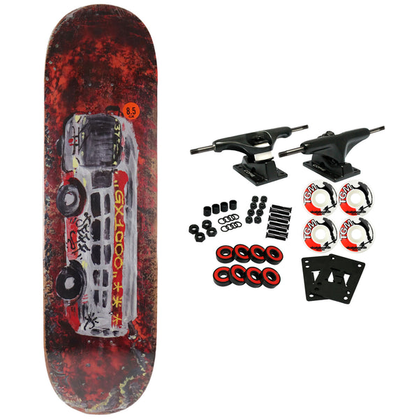 GX1000 Skateboard Complete Jeff Carlyle Bus 37 8.5