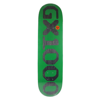 GX1000 Skateboard Deck OG Logo Green/Black 8.125" x 31.75"