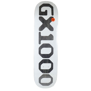 GX1000 Skateboard Deck OG Logo White/Black 8.25" x 32.125"