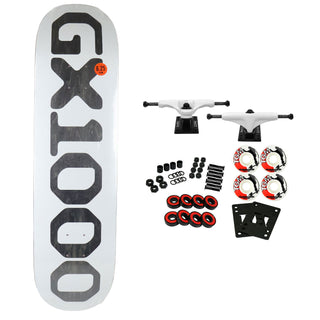 GX1000 Skateboard Complete OG Logo White/Black 8.25" x 32.125"