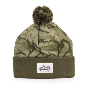 Grizzly Beanie The Rockies Pom Olive
