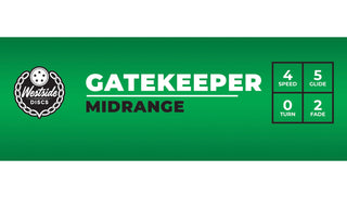 Westside Disc Golf Tournament Gatekeeper Midrange 4/5/0/2 Blue/Black 169 grams