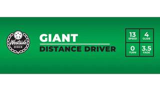 Westside Disc Golf Tournament Giant Distance Driver 13/4/0/3.5 Orange/Indigo 171 grams