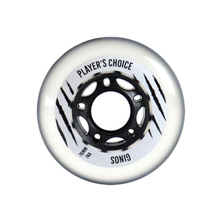 Player's Choice Indoor Roller Hockey Wheels 76mm Ginos 74A 8-Pack