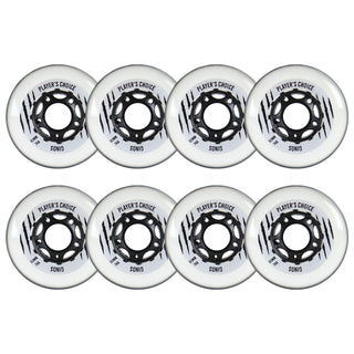 Player's Choice Indoor Roller Hockey Wheels 80mm Ginos 74A 8-Pack
