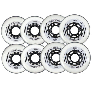 Player's Choice Indoor Roller Hockey Wheels 72/80 HiLo Ginos 74A 8-Pack