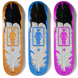 Girl Skateboard Deck (Assorted) Kennedy Saiz Feather 8.5" x 31.75"