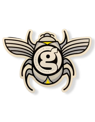 Girl Skateboards Sticker Beetle Bum Silver 5.5" x 4"