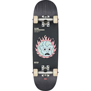 Globe Skateboards Complete Kids Softie Micro Black/In Flames 7.125" x 25"