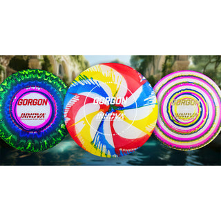 Innova Disc Golf Champion I-Dye Gorgon Distance Driver 10/6/-2/1 Green Orange/White 167 grams