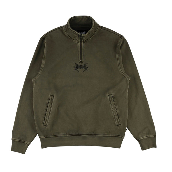 Welcome Skateboards Sweatshirt Gouge Embroidered Quarter Zip