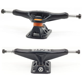 Grind King Skateboard Trucks Locker 2 8.0" Axle Black (Pair)