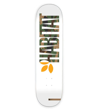 Habitat Skateboard Deck Apex Camo Twin 8.5" x 32.25"