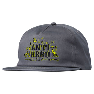 Anti Hero Skateboards Hat Anti-Hiero Snapback Charcoal Grey