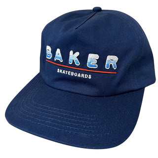 Baker Skateboards Hat Heat Snapback Navy